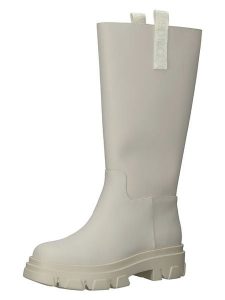 Steve Madden Kozaki w kolorze kremowym rozmiar: 37. Brązowe kozaki Steve Madden, na zimę, bez wzorów, bez obcasa, bez zapięcia. Za 241,56 zł.