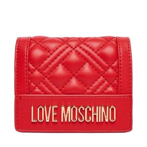 Portfel LOVE MOSCHINO. Czerwone portfele LOVE MOSCHINO, bez wzorów. Za 319,99 zł.