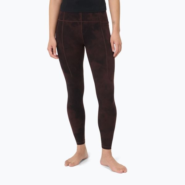 Legginsy treningowe damskie Sweaty Betty Super Soft Yoga. Brązowe legginsy SWEATY BETTY, bez wzorów, z elastanu, długie. Za 299,99 zł.