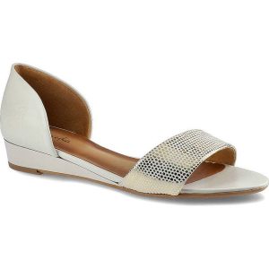 Złote Sandały Maciejka Eleganckie Buty Letnie. Brązowe sandały Maciejka, bez wzorów, bez obcasa, na koturnie, bez zapięcia. Za 209,00 zł.