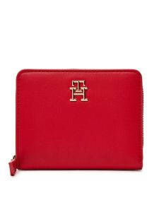 Tommy Hilfiger Portfel Th Logotape Med Za AW0AW17408 Czerwony. Czerwone portfele TOMMY HILFIGER, bez wzorów, ze skóry. Za 159,99 zł.