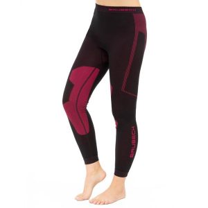 Legginsy termoaktywne Damskie Brubeck DRY. Fioletowe legginsy Brubeck, bez wzorów, z elastanu. Za 129,99 zł.
