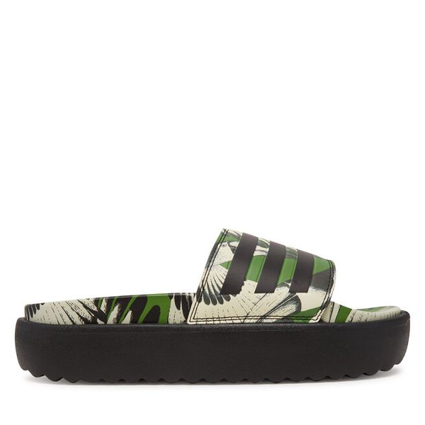 Klapki adidas. Zielone kalosze ADIDAS, bez wzorów. Za 179,99 zł.