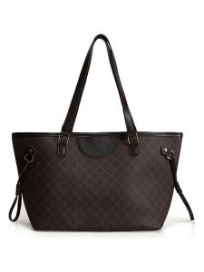 Lucky Bees Shopper bag w kolorze ciemnobrązowym - 50 x 28 x 15 cm rozmiar: onesize. Brązowe shopper bag Lucky Bees, bez wzorów, z materiału, bez dodatków. Za 114,17 zł.