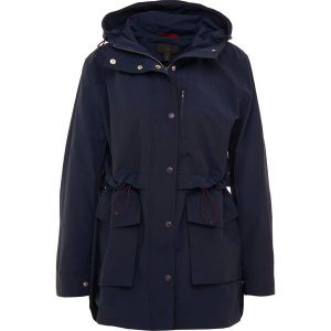 J.CREW THE PERFECT RAINCOAT Parka navy. Niebieskie kurtki J.CREW, xl, z bawełny. W wyprzedaży za 356,30 zł.
