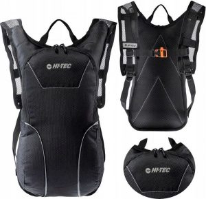 Plecak rowerowy lub biegowy Hi-tec Walky. Czarne plecaki Hi-tec. Za 59,99 zł.