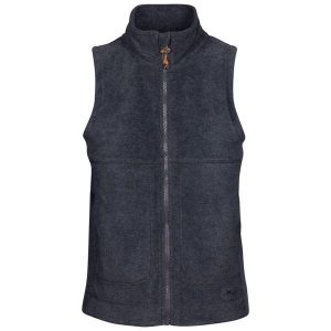 Kamizelka Damska Talkative Fleece AT200. Szare kamizelki Trespass, bez wzorów, bez kołnierzyka, bez ramiączek, bez kaptura. Za 120,99 zł.