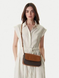 MICHAEL Michael Kors Torebka 32R6G0XC1B Brązowy. Brązowe torebki klasyczne MICHAEL Michael Kors, bez wzorów, ze skóry, bez dodatków. Za 669,99 zł.