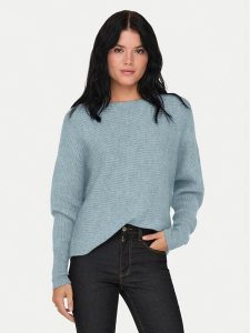 ONLY Sweter 15168705 Niebieski Regular Fit. Niebieskie swetry klasyczne ONLY, xs, z syntetyku, bez kołnierzyka. Za 189,99 zł.