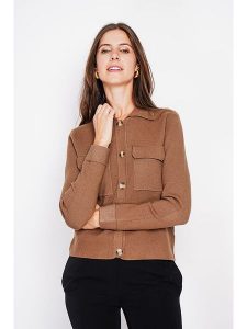 William de Faye Kardigan w kolorze jasnobrązowym rozmiar: 40. Brązowe kardigany William de Faye, z kaszmiru. Za 126,99 zł.