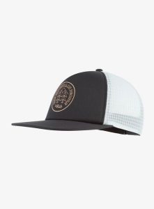 Czapka z daszkiem Rab Cirque Print Cap - beluga/pewter. Czarne czapki RAB, bez wzorów, z materiału. Za 148,49 zł.