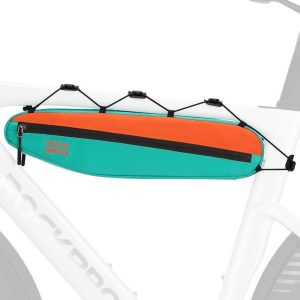Torba rowerowa trójkątna pod ramę Rockbros Urban Rider 079. Niebieskie torebki klasyczne ROCKBROS, bez wzorów, bez dodatków. Za 99,00 zł.