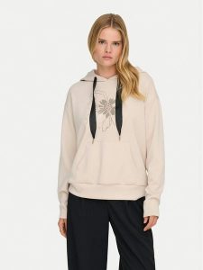 ONLY Bluza Fancy 15370578 Beżowy Regular Fit. Brązowe bluzy ONLY, m, bez wzorów, z syntetyku, bez kaptura. Za 229,99 zł.