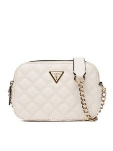 Guess Torebka Giully II HWQG96 73140 Biały. Białe torebki klasyczne Guess, z aplikacjami, ze skóry, bez dodatków. Za 419,99 zł.