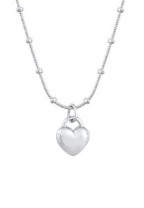 Elli Damski naszyjnik kula z zawieszką w kształcie serca, srebro 925 Sterling Silver Naszyjniki 1 ct. Szare naszyjniki Elli, srebrne. Za 177,64 zł.