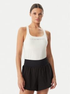 Emporio Armani Underwear Top EW002903 AF19026 U1131 Biały Slim Fit. Białe topy Emporio Armani Underwear, m, bez wzorów, z bawełny, bez kołnierzyka, bez ramiączek. Za 186,99 zł.