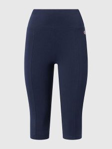 Champion Legginsy w kolorze granatowym rozmiar: S. Niebieskie legginsy Champion, bez wzorów, z podwyższonym stanem. Za 83,42 zł.