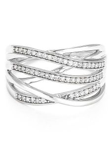 CARATELLI Złoty pierścionek "Nos Chemins" z diamentami rozmiar: 52. Szare pierścionki CARATELLI, z diamentem, złote. Za 1 831,93 zł.