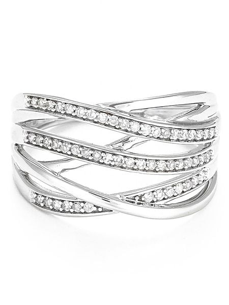 CARATELLI Złoty pierścionek "Nos Chemins" z diamentami rozmiar: 52. Szare pierścionki CARATELLI, z diamentem, złote. Za 1 526,60 zł.