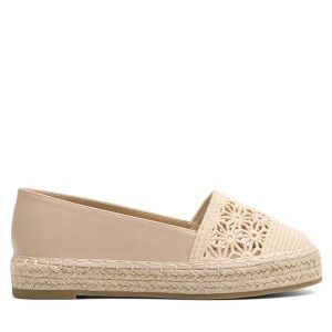 Espadryle DeeZee. Brązowe espadryle DeeZee, bez wzorów, bez obcasa. Za 99,99 zł.