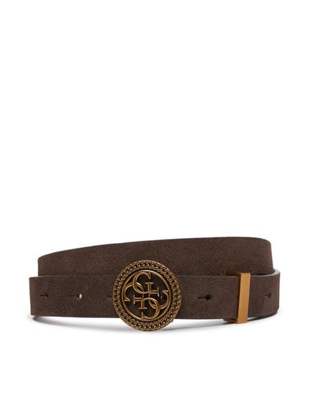 Guess Pasek W5BZ11 L0491 Brązowy ciemny. Brązowe paski Guess, z aplikacjami, ze skóry. Za 234,99 zł.