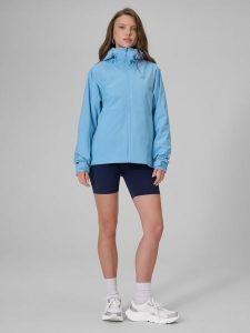 4F Kurtka przejściowa membrana 5000 damska - niebieska M. Niebieskie kurtki 4f, m, bez wzorów, bez kaptura. Za 299,99 zł.