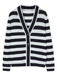 TATUUM Kardigan "Malio" w kolorze granatowo-białym rozmiar: M. Białe kardigany Tatuum. Za 148,61 zł.