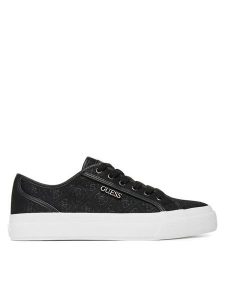 Guess Tenisówki FLTJX9 FAL12 Czarny. Czarne trampki Guess, z aplikacjami, z materiału, bez zapięcia. Za 319,99 zł.