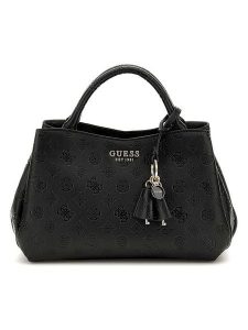 Guess Torebka w kolorze czarnym - 30 x 20 x 10 cm rozmiar: onesize. Czarne torebki klasyczne Guess, z aplikacjami, z materiału, przez ramię, z tłoczeniem, bez dodatków. Za 434,99 zł.