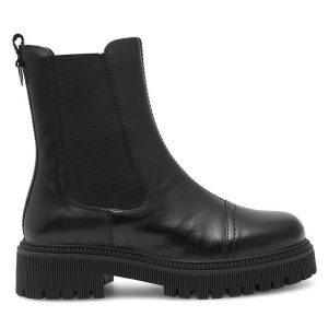 Sztyblety Lasocki. Czarne botki Lasocki, bez wzorów, bez obcasa, na płaskiej podeszwie, bez zapięcia. Za 299,99 zł.