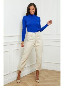 Soft Cashmere Golf w kolorze niebieskim rozmiar: 34/36. Niebieskie golfy Soft Cashmere, bez wzorów, z kaszmiru. Za 96,37 zł.