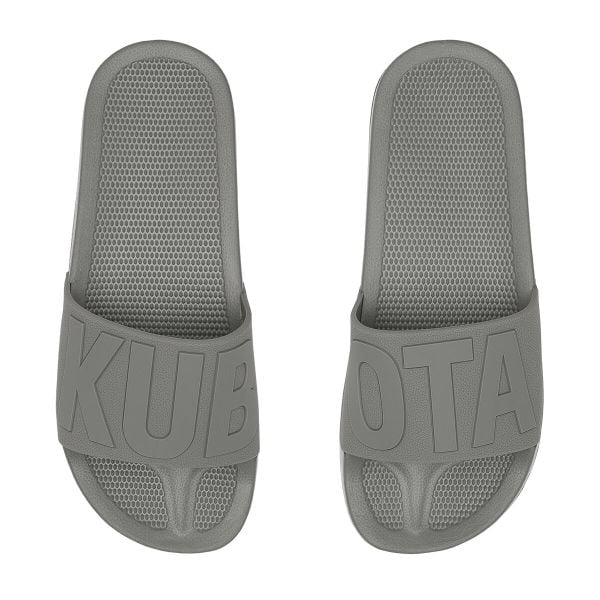 Kubota Klapki Basenowe Basic Plain. Szare klapki Kubota, bez wzorów, bez obcasa. Za 99,99 zł.