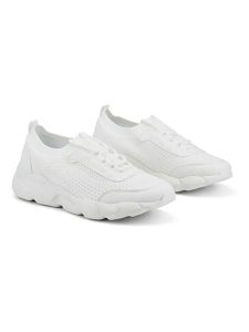 Freyling Sneakersy w kolorze białym rozmiar: 40. Białe trampki Freyling, bez wzorów, z materiału, bez zapięcia. Za 92,64 zł.