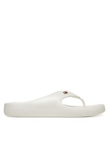 Tommy Hilfiger Japonki Th Comfort Beach Sandal FW0FW08522 Biały. Białe klapki TOMMY HILFIGER, bez wzorów, z tworzywa sztucznego, bez obcasa. Za 119,99 zł.