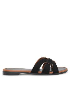 Lasocki Klapki ARENA RST-ARENA-47 Czarny. Czarne klapki Lasocki, bez wzorów, ze skóry, bez obcasa. Za 83,99 zł.