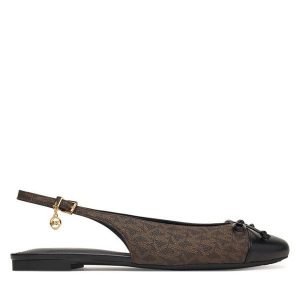 Baleriny MICHAEL Michael Kors. Brązowe balerinki MICHAEL Michael Kors, bez wzorów, bez obcasa, bez zapięcia. Za 419,99 zł.