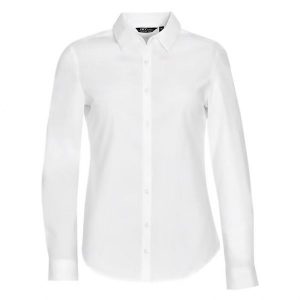 Damska Koszulka Z Długim Rękawem Blake Stretch Shirt. Białe bluzki SOL'S, l, bez wzorów, casualowe, bez kołnierzyka, bez ramiączek. Za 158,99 zł.
