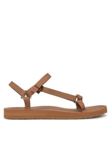 Teva Sandały Original Universal Slim 1150110 Brązowy. Brązowe sandały Teva, bez wzorów, z materiału, bez obcasa, bez zapięcia. Za 299,99 zł.
