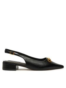 Nine West Sandały WFA2991-1 Czarny. Czarne sandały Nine West, bez wzorów, ze skóry, bez obcasa, na płaskiej podeszwie, bez zapięcia. Za 119,99 zł.