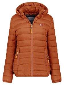 Geographical Norway Kurtka pikowana "Atikolor" w kolorze jasnobrązowym rozmiar: XXL. Brązowe kurtki Geographical Norway, xxl, bez wzorów, bez kaptura. Za 153,71 zł.
