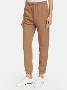 Lacoste Spodnie dresowe XF5268 Beżowy Regular Fit. Brązowe spodnie dresowe Lacoste, bez wzorów, z bawełny. Za 494,99 zł.