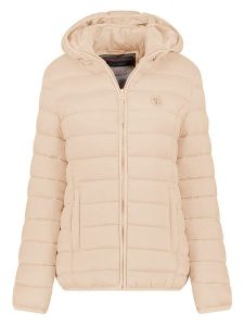 Geographical Norway Kurtka pikowana w kolorze beżowym rozmiar: M. Brązowe kurtki Geographical Norway, m, bez wzorów, bez kaptura. Za 179,95 zł.