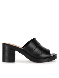 Lasocki Klapki RST-KSENIA-01 Czarny. Czarne klapki Lasocki, bez wzorów, z materiału, bez obcasa. Za 99,99 zł.