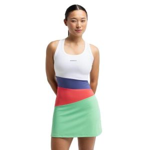 Damska sukienka do gry w padla sport.padel Siroko Dusk Erit. Sukienki SIROKO, l, bez wzorów, z nylonu, sportowe, bez kołnierzyka, bez ramiączek, sportowe. Za 252,00 zł.