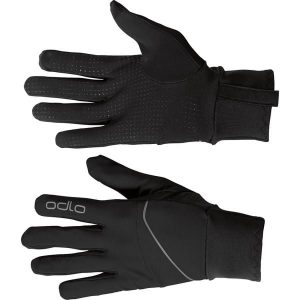 Rękawice zimowe dla dorosłych Odlo Gloves INTENSITY SAFETY Light. Czarne rękawiczki ODLO, na zimę, bez wzorów. Za 170,00 zł.