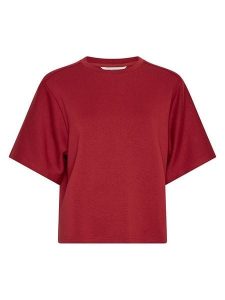 MOSS COPENHAGEN Bluza w kolorze bordowym rozmiar: M/L. Czerwone bluzy Moss Copenhagen, l, bez wzorów, bez kaptura. Za 109,95 zł.
