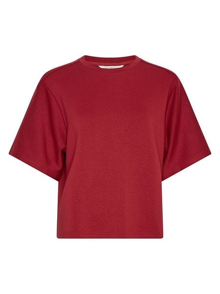 MOSS COPENHAGEN Bluza w kolorze bordowym rozmiar: M/L. Czerwone bluzy Moss Copenhagen, l, bez wzorów, bez kaptura. Za 114,95 zł.