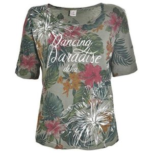 Deha Kobiety Graphic Tee Koszula b74424 Dusty Zielony (Rozmiar S). Koszule marki Deha. W wyprzedaży za 134,00 zł.