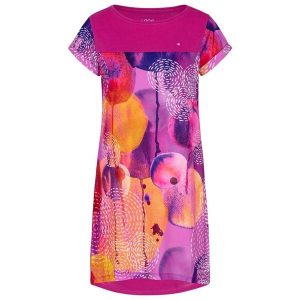 Damska sukienka pętelkowa Annabelle w kolorze różowym. Czerwone sukienki LOOP, na lato, xs, bez wzorów, sportowe, bez kołnierzyka, bez ramiączek, sportowe. Za 148,99 zł.