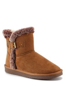ISLAND BOOT Botki zimowe "Algoma" w kolorze jasnobrązowym rozmiar: 37. Brązowe botki Island Boot, na zimę, bez wzorów, z materiału, bez obcasa, bez zapięcia. Za 122,96 zł.